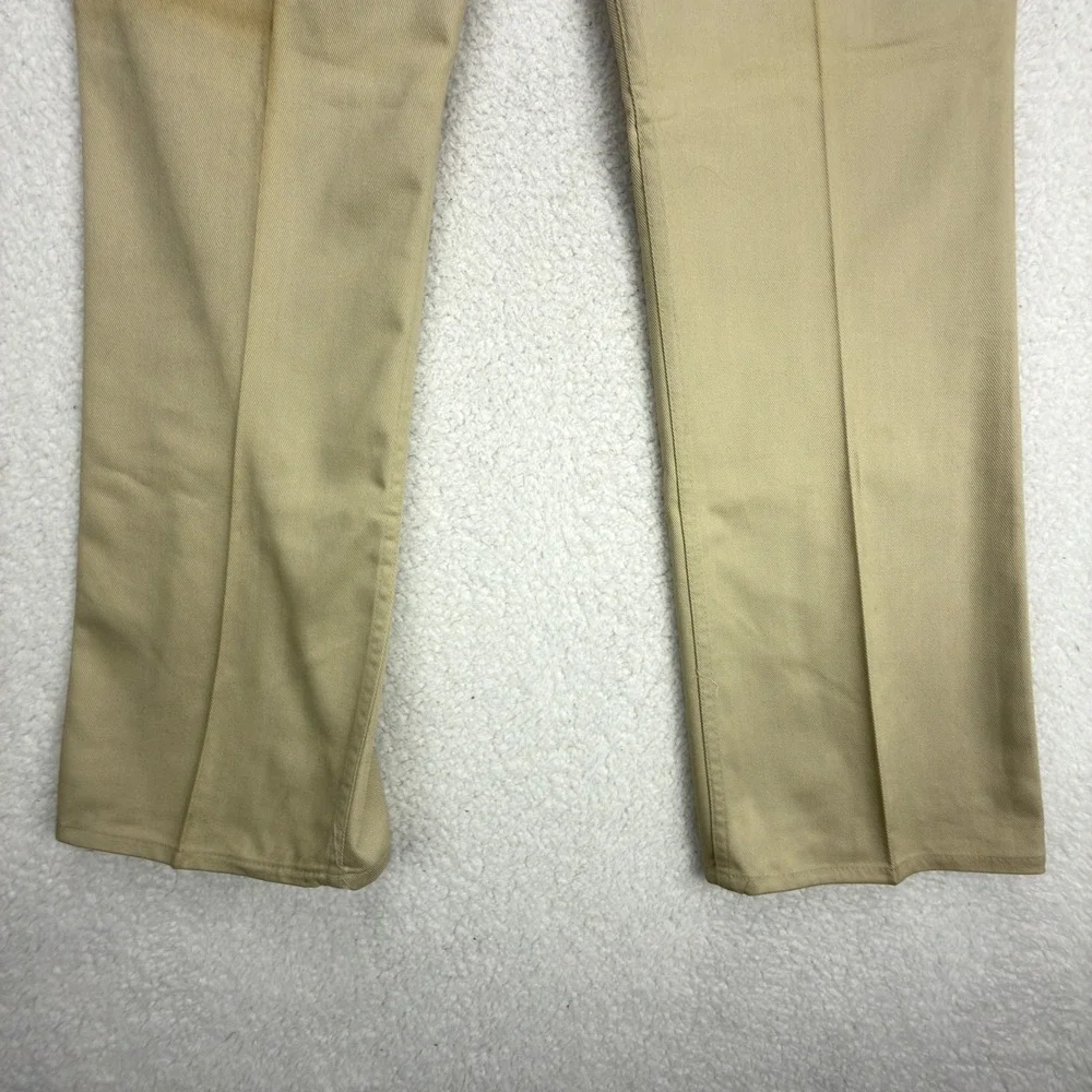 Vintage Levis 517 Sta-Prest Saddleman Boot Jeans Mens 40x32 Tan Beige NWT READ